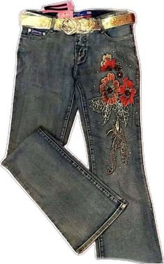 Dark Wash Denim Jeans With Rhinestones, Embellished Fitted Dark Wash Jeans, Casual Denim Rhinestone Jeans, Casual Denim Blue Jeans With Rhinestones, Medium Wash Rhinestone Denim Jeans, Fitted Embellished Medium Wash Jeans, Embellished Dark Wash Denim Bottoms, Embellished Fitted Jeans For Fall, Fall Denim Jeans With Rhinestones