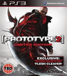 the cover art for prototype 2, an upcoming video game released by sony and playstation