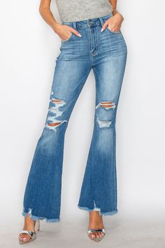 Details Style No. AT1027M Experience high-rise fit that flatters your figure and brings a contemporary feel to the traditional bootcut style. The perfect blend of comfort and style with our Dynamic Stretch Bootcut Jeans – a unique fusion of modern design and timeless elegance.Highlights Super Stretch With Marble Effect High Rise Natural Distressed Detailing Medium Stone Wash Frayed Hem With Distress Star Embroidery On Back Yoke Seam Shape & fit Bootcut High rise Frayed Hem Specifications: Front Non-stretch Fall Flare Jeans, Stretch Mid-rise Flares For Fall, Modern Flare Denim Pants, Modern High Rise Flare Jeans For Fall, Trendy Fall Flare Jeans With Flared Hem, Fitted Full-length Denim Flares, Casual Flares With Flared Hem For Fall, Modern Flared Denim Pants, Trendy Full-length Flares For Fall