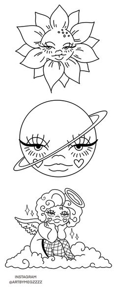 an image of cartoon character coloring pages