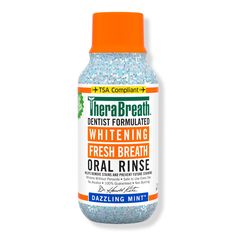 Travel Size Whitening Fresh Breath Oral Rinse -  TheraBreath Whitening Fresh Breath Oral Rinse-gentle, non-irritating mouthwash. Fights stains and helps resist new ones.    Benefits     Helps remove and prevent stains Dentist Formulated Gentle. Safe to use every day     Features     As powerful as it is gentle, TheraBreath Whitening Rinse has been demonstrated to help remove the stains from your teeth other whitening products may miss Certified Kosher     Formulated Without     Alcohol Peroxide Homemade Mouthwash, Antiseptic Mouthwash, Mouth Care, Freebies By Mail, Skin Advice, Whitening Products, Dark Underarms, Vegan Clean, Natural Teeth Whitening