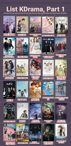 the list of korean drama movies