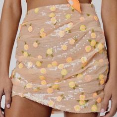 For Love & Lemons Ryder Mini Skirt Extra Small Color: Tangerine Beautiful Iridescent Sequins With Yellow/Orange Flowers New With Tags, No Flaws. Flirty Mini Bottoms For Summer, Yellow Party Bottoms For Summer, Flirty Mini Bottoms For Spring, Fitted Orange Mini Skirt For Spring, Yellow Mini Skirt For Party, Orange Mini Skirt For Spring, Flirty Skort For Spring Party, Orange Lined Mini Skirt For Party, Summer Party Skort