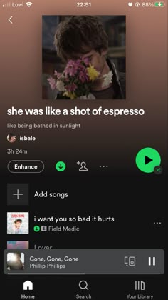 an iphone screen with the message'she was like a shot of espresso '