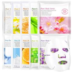 PRICES MAY VARY. 10 PIECES MASK GIFT BOX: Contains, honey, cherry blossom, lavender, grapefruit, chamomile, hyaluronic acid, vitamin C, tea tree, shea butter and other 9 natural ingredients, rich collagen extracts can be quickly absorbed by the skin, making the skin smoother and younger SUITABLE FOR ALL SKIN TYPES: Bulk Mask Skin Care helps to moisturise and relieve dry skin, replenish skin moisture to lighten fine lines and wrinkles and increase skin elasticity. It can be used whether you have dry, oily or sensitive skin PREMIUM QUALITY INGREDIENTS: This mask is made of silk fabric, thinner and softer, it can fit your face better and allow the essence to be fully absorbed, and your skin will be soft and hydrated after use Directions: 1. Cleanse your face and dry it. 2. Remove the mask, te Acne Face Mask Recipe, Anti Acne Face Mask, Acne Face Mask Homemade, Honey For Acne, Sheet Face Masks, Masks Skincare, Women Skin Care, Mask Skin, Acne Free Skin