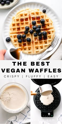 the best vegan waffles crispy, fluffy, and easy to make