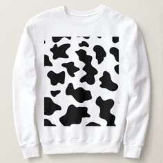 cute cowboy black and white farm cow print Sweatshirt, Women's, Size: Adult M Gender: female. Stevie Sparks, Cowboy Black And White, Cow Print Fashion, Cowboy Theme Birthday Party, Cow Print Sweatshirt, Cowboy Theme Birthday, Cowboy Fashion, Cowboy Birthday Party, Cow Spots