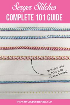 the complete guide for how to sew stitches