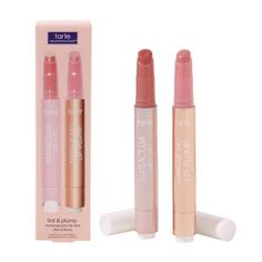 Tarte Tint & Plump Maracuja Juicy Lip Duo - 0.19oz/2ct - Ulta Beauty : Target Maracuja Juicy Lip Plump, Tarte Maracuja Juicy Lip, Tarte Lip, Makeup Bag Essentials, Makeup Wishlist, Juicy Lips, Makeup Needs, Xmas List, Lip Glosses