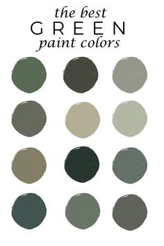 the best green paint colors to use in your home or office, and they're all