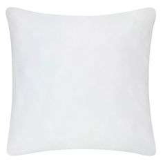 a white pillow on a white background with no image to provide a caption for