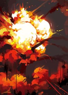 Explosion Aesthetic, Aesthetic Comic, Explosion Drawing, Magic Design, Animation Design, Digital Art Tutorial, Art Studies, Fantasy Landscape