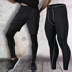 Compression Pants Men Base Layer Sports Leggins Workout Running Tight Leggings Specifications:- Type: Pants Fit: Fitted Pattern: Solid Inseam: Long Waist Size: S_xl Material: Polyester Department: Men Size Type: Regular Sub-Style: Jogger Leg Style: Straight Closure: Elastic Band Theme: Sports Tights Compression Level: Firm Style: Activewear Leggings Fabric Type: Blended Fabric Occasion: Activewear, Casual Fabric Technology: Breathable, Compression, Stretch Features: Base Layer, Elastic Waist, Li Breathable Black Long Leggings, Black Compression Activewear Pants, Functional Black Full-length Tights, Black Compression Breathable Pants, Black Tight Sportswear Pants, Black Compression Pants For Sports, Black Running Activewear Long Pants, Compressive Black Jogging Bottoms, Compressive Black Bottoms For Jogging