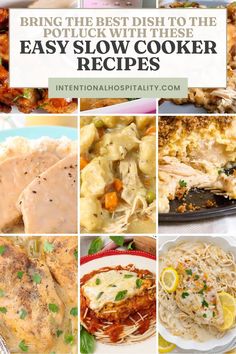 different slow cooker dishes for potlucks Potluck Recipes Crockpot, Hearty Chili, Easy Slow Cooker Recipes, Potluck Recipes, Easy Slow Cooker, Feeding A Crowd, Best Dishes, Pots And Pans, Slow Cooker Recipes