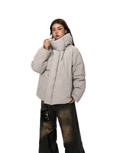 Unit (CM) Size Length Shoulder Chest Sleeve M 67 59 130 58 L 69 60 134 59 XL 71 61 138 60 XXL 73 62 142 61 Model ：165cm/50kg LSize Relaxed Fit Outerwear With Fleece Lining For Cold Weather, Winter Outdoor Outerwear With Relaxed Fit, Urban Oversized Windbreaker For Winter, Urban Style Waterproof Puffer Jacket For Fall, Relaxed Fit Winter Outerwear For Outdoor, Relaxed Fit Outerwear With Fleece Lining For Streetwear, Relaxed Fit Fleece-lined Outerwear For Streetwear, Relaxed Fit Outerwear For Cold Weather And Winter, Fall Techwear Puffer Jacket With Double-lined Hood