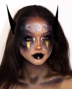 florence’s Instagram profile post: “Lunar wolf🌙 Makeup 100% inspired by @ksasko_makeup and @zorinblitzz . I’m honestly BLOWN away by @ksasko_makeup talent. Please go and show…” Owl Halloween Makeup, Wolf Inspired Makeup, Monster Makeup Easy, Halloween Wolf Makeup, Wolf Makeup Women, Werewolf Makeup Female, She Wolf Costume, Wolf Halloween Makeup, Wolf Costume Women