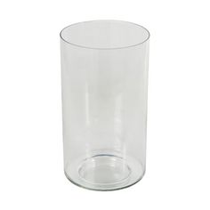 a clear glass is shown on a white background