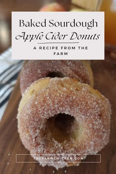 baked sourdough apple cider donuts recipe from the farm