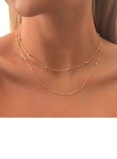 JJ's House Necklaces Daily 1 PC Minimalist Bridesmaid Layer Necklace Alloy 17.72\"(Approx.45cm) Gold Wedding & Party Jewelry. #JJ's House #Necklaces #Daily #1PC #Minimalist #Bridesmaid #LayerNecklace #Alloy #Gold #Wedding&PartyJewelry Hoco Jewelry, Gold Wedding Party, Minimalist Bridesmaid, Gold Bridesmaid Jewelry, Layers Necklace, Simple Gold Necklace, Boyfriend Necklace, Prom 2025, House Minimalist