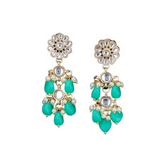 Indulge in luxury with our Indian Jhumka Earrings for Women. These large floral Kundan earrings feature faux pearls and a drop chanbali design, perfect for adding elegance to any outfit. Exude sophistication and make a statement with these ethnic beaded Bollywood style dangle earrings, ideal as a birthday or anniversary gift for her. Each pack contains 2 earrings per package Material - Alloy Metal Thoughtful Gifting Choice - The LOVENSPIRE Chandelier Earrings serve as a perfect and thoughtful gi Chandbali Earrings, Pakistani Jewelry, Kundan Earrings, Indian Earrings, Jhumka Earrings, Bride Jewellery, Anniversary Gift For Her, Fashion Jewellery, Birthday Gifts For Her