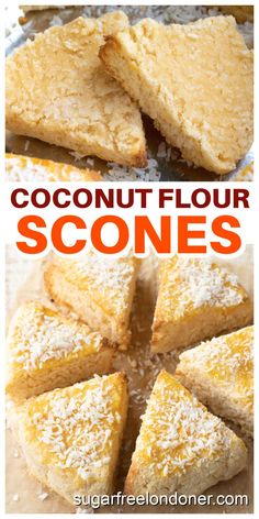 I love easy recipes, and these coconut flour scones are so simple and so delicious at the same time that they deserve a medal. They are flaky, yet moist on the inside. These are diabetic friendly scones because they are low carb, sugar free and keto. Yesterday we ate coconut scones for breakfast (slathered with butter) and then again at afternoon tea (with clotted cream and sugar free strawberry jam). Coconut Flour Scones, Traditional Scones, Coconut Flour Cakes, Sugar Free Strawberry Jam, Condensed Milk Cookies, Gluten Free Scones, Flours Banana Bread, Low Carb Baking