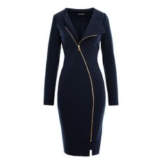 Made from a stretchy jersey fabric, it features a full length one-way zipper down the front long sleeves and a blazer collar style.  67 % viscose, 28% nylon, 5% spandex Hand wash Midi length dress 67 % viscose, 28% nylon, 5% spandex Hand wash Midi length dress Blazer Collar, Knit Loungewear, Stocking Fillers For Her, Long Sleeve Jersey, Brand Collection, Midi Length Dress, Independent Designers Fashion, Jacket Sale, Jumpers And Cardigans