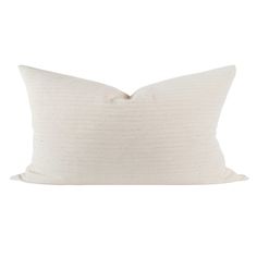 a white pillow on a white background