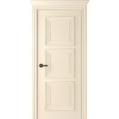 an open white door on a white background