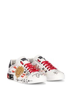 Alt Shoes, Dolce Gabbana Sneakers, Embroidered Shoes, Sheep Leather, Black Leather Heels, Slingback Heel, Studded Leather, Embroidery Patches, My Shoes