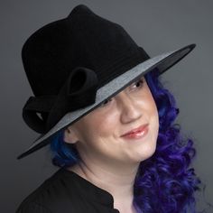 Lush black velour fur felt, paired with vintage micro, hound's-tooth, wool suiting. Trimmed in a sleek fur felt hatband and bow. Classic down-brim in a 3" width. Fully lined in cotton for breathable comfort. Contact for quotes on sizes not listed. Lifted Millinery headwear is constructed with time honored techniques and fine craftsmanship. All hats are meticulously blocked and sewn by hand, without the use of adhesives to attach trims. This ensures a long lasting hat, with the ability to be retr Hounds Tooth, Hat Box, Hat Band, Fedora, Hand Sewing, Lush, Felt, Long Lasting, Sleek