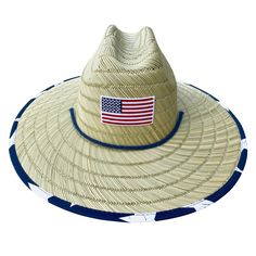 Lightweight straw and extra wide brim make this the ultimate hat to protect you from the suns rays. UPF 50+ rated, adjustable chin strap. Functional, stylish and comfortable - everything you need for a day on the water, working in the yard or at the company picnic.. Infinity Brands Americana Straw Hat with US Flag Patch | LOW-0002-S24-CR Adjustable Upf 50+ Sun Hat For Beach, Adjustable Sun Hat For Beach Season, Summer Sun Hat With Upf 50+ For Rodeo, Adjustable Brimmed Sun Hat For Beach Season, Adjustable Fit Brimmed Sun Hat For Beach Season, Summer Straw Hat With Upf 50+ And Adjustable Fit, Adjustable Sun Hat For The Beach, Adjustable Fit Sun Hat For Beach, Adjustable Fit Straw Hat With Upf 50+ For Beach