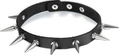 Adjustable Punk Choker For Alternative Fashion, Rock Style Choker For Alternative Fashion, Rock Style Choker Jewelry For Alternative Fashion, Rock Style Jewelry Choker For Alternative Fashion, Punk Style Jewelry With Rivets For Alternative Fashion, Gothic Festival Jewelry With Rivets, Punk Jewelry With Rivets For Alternative Fashion, Gothic Jewelry With Rivets For Festivals, Punk Choker With Spikes