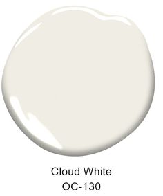 a white paint with the words cloud white on it