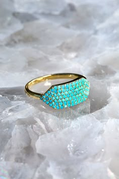 ID RING- TURQUOISE – Native Gem Antique Turquoise Ring, Gold And Turquoise Ring, Green Turquoise Ring, Gold And Turquoise Jewelry, Turquoise Diamond Ring, Turquoise Jewelry Outfit, Gold Turquoise Ring, Real Turquoise Jewelry, Vintage Turquoise Ring