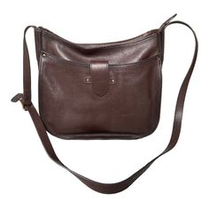 Frye Olivia Large Rich Brown Leather Crossbody Purse With Adjustable Strap. This Bag Is A Great Size Without Being Too Big Or Bulky. Top Zipper Closure. Exterior Slip Pocket On The Front. Inside Are Two Media Slip Pockets And A Zipper Pocket For Added Storage, Plus Key Ring Holder. Antiqued Brass Toned Hardware. Small Water Stain, Shown In Photos That Can Barely Be Seen. Clean And Well Cared For. Frye Is A Timeless Brand That’s Built To Last! This Olivia Leather Crossbody By Frye Is Perfect For Classic Shoulder Bag With Snap Closure For Errands, Classic Hobo Bag With Snap Closure For Everyday, Classic Crossbody Hobo Bag With Leather Lining, Classic Leather Lining Crossbody Hobo Bag, Classic Shoulder Bag For Errands With Smooth Grain, Classic Hobo Shoulder Bag With Snap Closure, Brown Leather Crossbody Purse, Saddle Bag Purse, Frye Bags