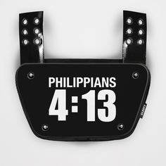 If you are looking to add some character to your football back plate, this custom football backplate decal is an amazing way to incorporate your unique style and approach to your back plate so you have an approach that is all you and can add a new layer of your personality to the game. Designed to hold up all season long, our cool backplate decal styles guarantee you can showcase your unique personality when you are on the field. With a variety of stylish decals to choose from, including battle Football Gear, Philippians 4 13, Custom Football, Philippians 4, Back Plate, Sports Accessories, Your Back, The Field, The Game