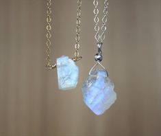 "SIZE XS and S are currently on sale at a separate listing. https://www.etsy.com/ThreeMagicGenies/listing/830987448/petite-raw-moonstone-necklace-june?utm_source=Copy&utm_medium=ListingManager&utm_campaign=Share&utm_term=so.lmsm&share_time=1595783435581 - THIS LISTING IS FOR ONE NECKLACE. PHOTOS ARE ENLARGED. (Please refer to the last few photos for the actual size). - Made with AAA+ quality rough stone with rainbow or blue flash. All stones are carefully selected. - The stones a Moonstone Jewelry With Raw Stone For Gift, Gift Moonstone Necklace With Raw Stone, Raw Moonstone Jewelry For A Gift, Raw Moonstone Jewelry As Gift, Moonstone Gemstone Crystal Necklace For Gift, Moonstone Necklaces With Natural Stones For Gifts, Moonstone Necklace With Natural Stones For Gift, White Labradorite Necklace As Gift, White Labradorite Necklace For Gift