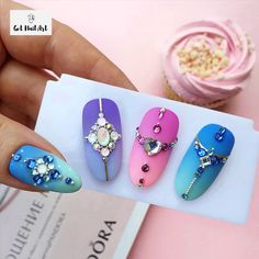 Nail Designs 2022, Stone Nail Art, Fruit Designs, Fruit Nail Art, Nail Art Designs Images, Bridal Nail Art, Gel Nail Art Designs