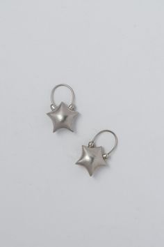 Star Earrings – 67jewelry Silver Star-shaped Sterling Silver Hoop Earrings, Minimalist Silver Star Hoop Earrings, Silver Sterling Hoop Earrings With Star Charm, Everyday Star Shaped Pierced Earrings, Silver Star-shaped Hoop Earrings For Everyday, Minimalist Sterling Silver Star Charm Earrings, Nickel-free Sterling Silver Star Hoop Earrings, Hypoallergenic Star-shaped Sterling Silver Hoop Earrings, Silver Star Charm Earrings For Everyday