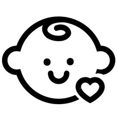 a black and white drawing of a monkey with hearts in its mouth, on a white background