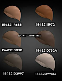 the different shades of hair are shown in this graphic style, including brown and beige