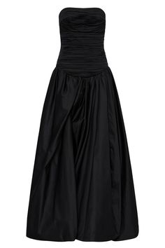 Violette Bubble Hem Maxi Dress Debs Dresses, Im Rich, Skirt Asymmetrical, Black Attire, Aesthetic Grunge Outfit, Prom Inspo, Grunge Outfit, Bubble Hem, Copenhagen Style