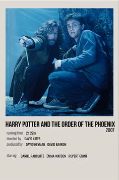 the poster for harry potter and the order of the pheonix is shown here