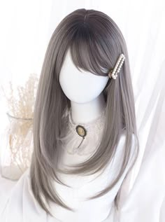 Hair References, Hair Sketch, Seni Dan Kraf, Dyed Hair Inspiration, Cosplay Hair, Kawaii Hairstyles, Anime Hair, Long Straight Hair, Hair Reference