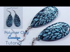 the polymer earrings are being made with polymer