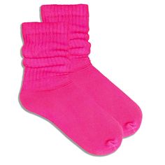 Hot Pink Slouch Socks (Adult Medium) Pink Slouch Socks, Scrunch Socks, Panda Socks, Ruffle Socks, Ruffled Socks, Slouch Socks, Comfy Socks, Pink Socks, Gift Sets For Women