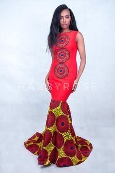 Oni African Mermaid dress African dress African print African Print Mermaid Dress, Fitted Red Ankara Maxi Dress, African Attire Dresses D&d Clothing, Kitenge Mermaid Dress Designs, Mermaid Ankara Gown, African Attire Dresses, African Prom Dresses, Long African Dresses, Queen Outfit