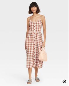 Body Shape Triangle, Body Shape Rectangle, Target Must Haves, Burberry Plaid, Bright Dress, Dresses By Color, Summer Plaid