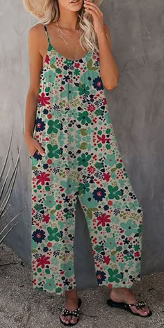 Free shipping on orders over USD$80 🔥Buy 2 Enjoy 5% OFF 🔥Buy 3 Enjoy 8% OFF 🔥Buy 4 Enjoy 10% OFF 🔥Buy 5 Enjoy 12% OFF Pant Romper, Summer Ties, Flowy Jumpsuit, Long Pant Jumpsuit, Solid Jumpsuit, Floral Print Jumpsuit, Summer Playsuit, Jumpsuit Casual, Print Jumpsuit