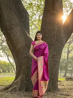 Latest Paithani Saree collection | Buy paithani sarees online | Kolour Pink Soft Silk Saree, Silk Sarees For Wedding